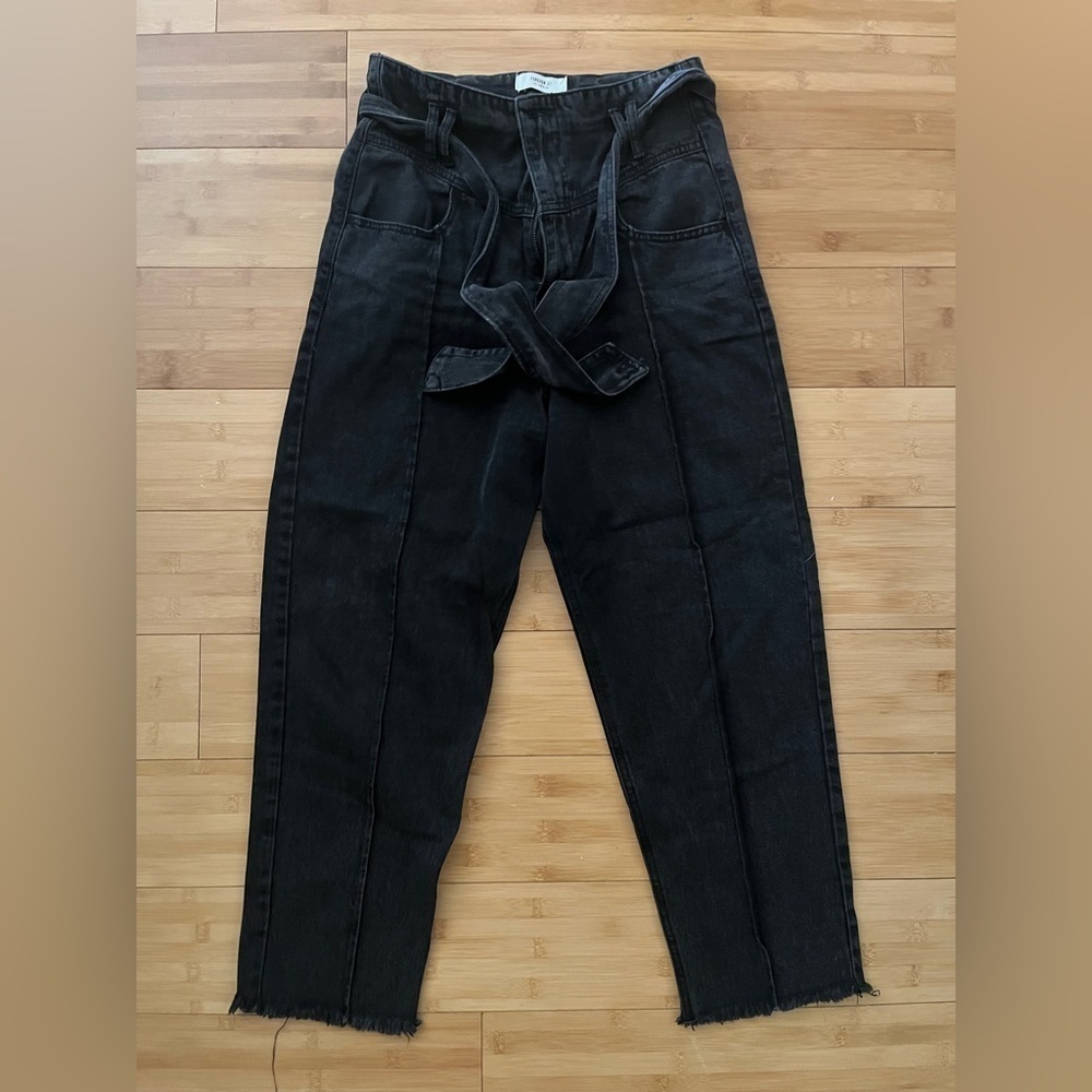 90’s style Y2k black drawstring pants US 27